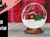 EP92- 'Christmas Snow Globe' easy holiday acrylic painting tutorial
