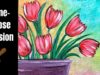Time-lapse version of 'Tulip Bouquet' Easy springtime tulip acrylic painting