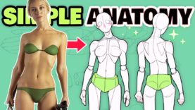 ✏️ HOW TO DRAW SIMPLE ANATOMY
