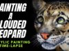 Clouded Leopard Acrylic Painting Time-lapse