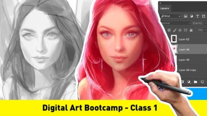 digital portrait tutorial