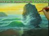 Acrylic Seascape Painting Tutorial – Sunrise Beach and Crashing Waves