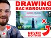DRAW BACKGROUNDS in 2 EASY steps: use google earth and