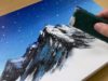 Painting Snowy Mountains / Easy Acrylic Painting Technique