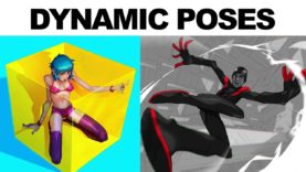HOW TO DRAW DYNAMIC POSES! Drawing action & Foreshortening