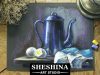 How to draw a still life with a blue jug with soft pastels ? STILL LIFE