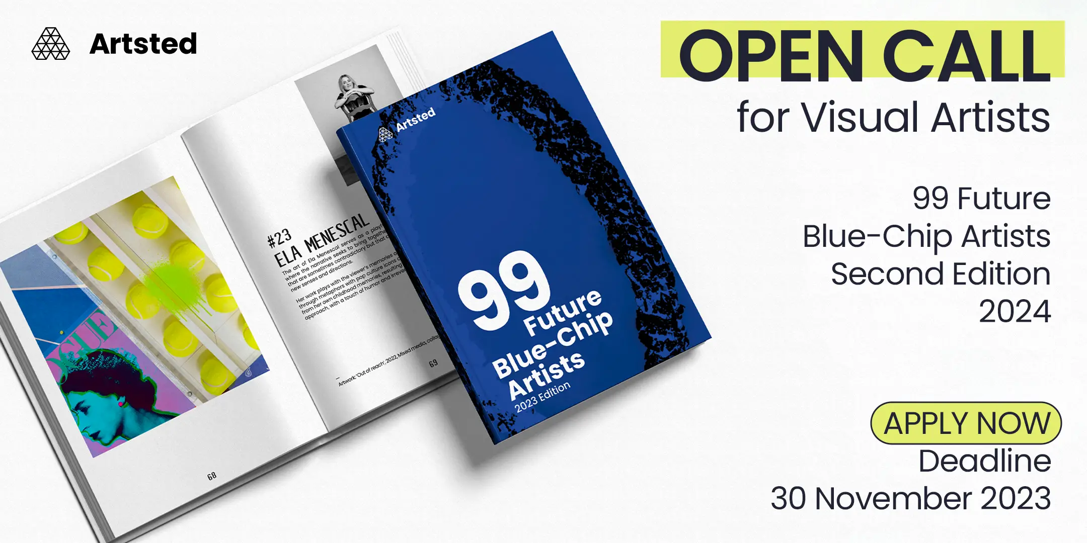 ARTSTED Announces the Second Edition of 99 Blue-Chip Artists Open Call